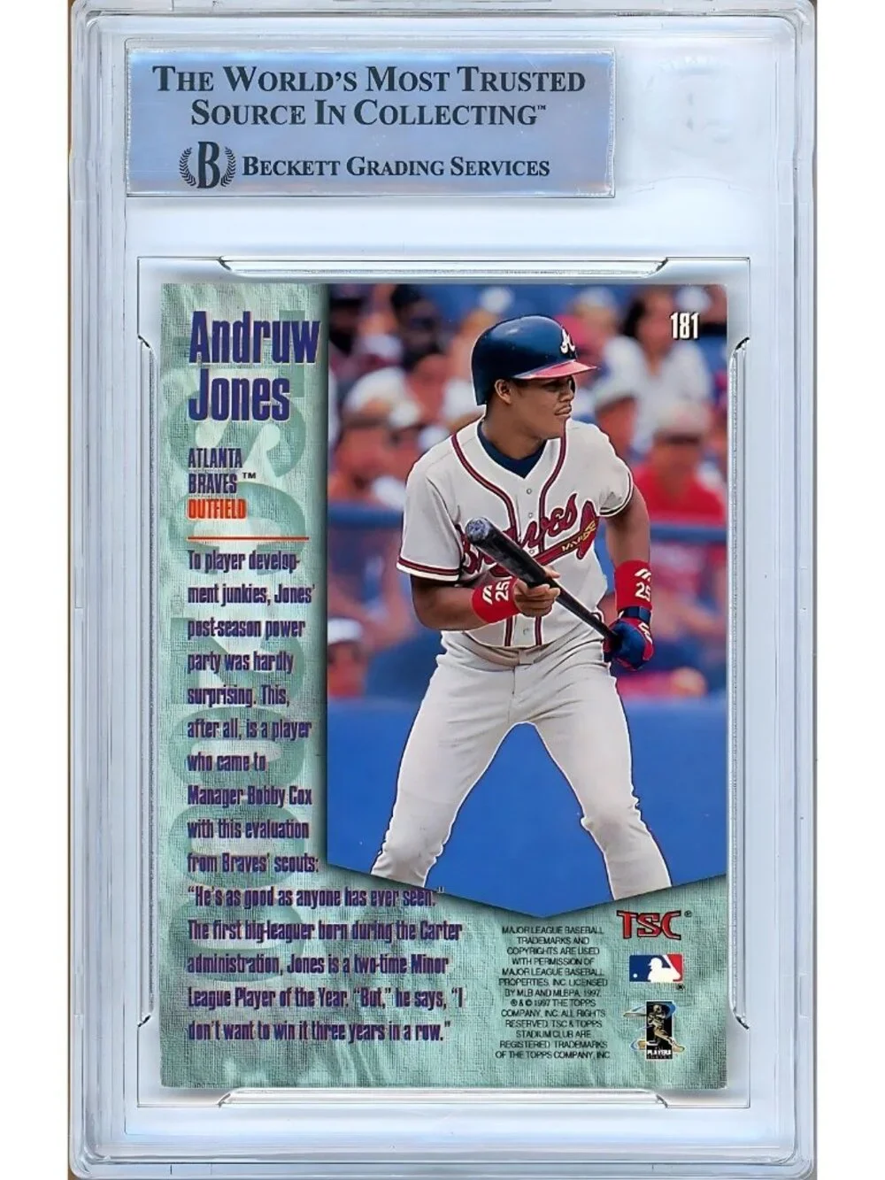 Topps andruw jones